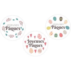 3 Mini Disques Joyeuses Pques - Azyme