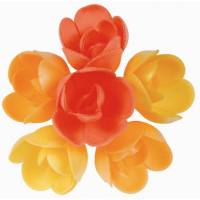 6 Petites Roses (4 cm) Azyme - Saveurs Fruits Exotiques