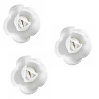 3 Petites Roses Blanc Bio (4 cm) - Azyme