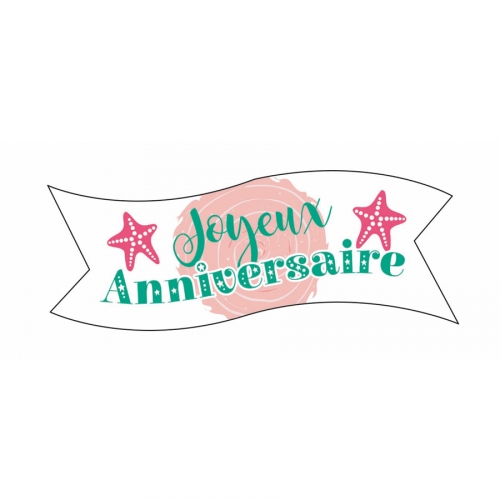 1 Banderole Joyeux Anniversaire Sirene 9 4 Cm Azyme Pour L Anniversaire De Votre Enfant Annikids