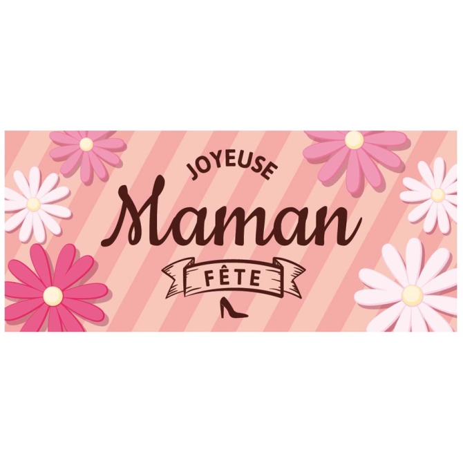 1 Plaquette Bonne Fte Maman (9 cm) - Azyme 