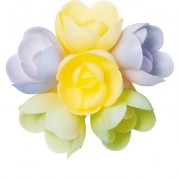 6 Petites Roses (3 cm) Azyme - Saveur Vanille Caramel