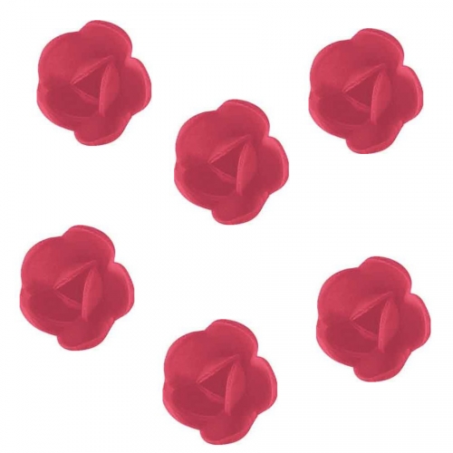 6 Mini Roses (3 cm) Azyme - Saveur Fraise 