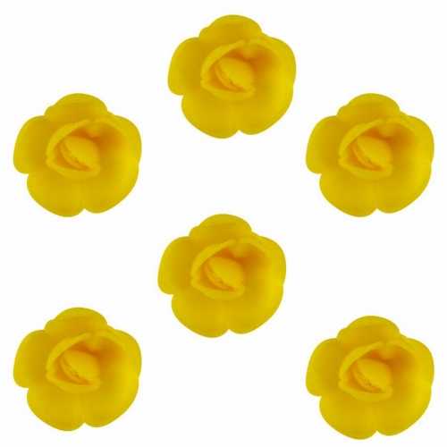 6 Mini Roses (3 cm) Azyme - Saveur Citron 