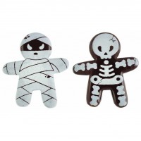 2 Bonhommes Pain d'Epices (4cm) - Chocolat Noir
