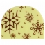 2 Embouts de Bche Flocons Blanc (8 cm) - Chocolat