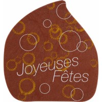 2 Embouts de B�che Joyeuses F�tes (8 cm) - Azyme
