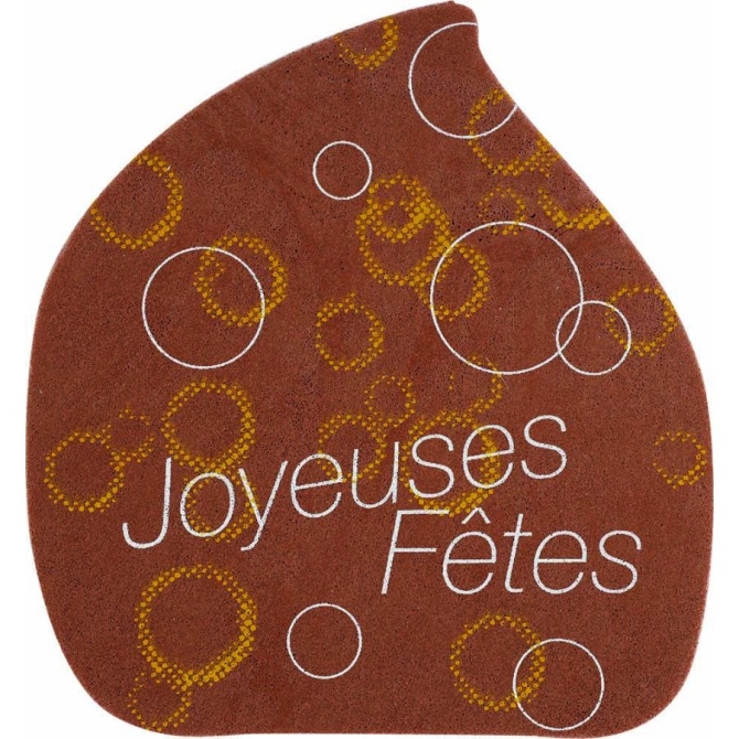 2 Embouts de Bche Joyeuses Ftes (8 cm) - Azyme 