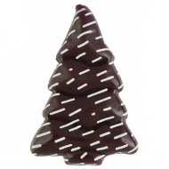 2 Sapins Noël Neigeux - Chocolat Noir