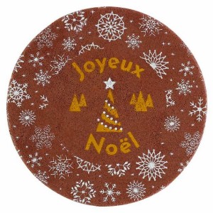 2 Mini Disques Joyeux Noël (Ø5 cm) - Azyme