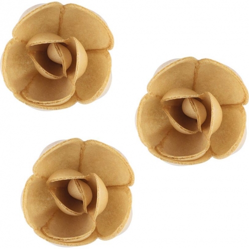 3 Petites Roses Bio Caf (4 cm) - Azyme 