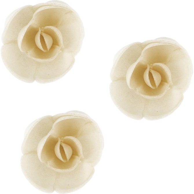 3 Petites Roses Bio Crme (4 cm) - Azyme 