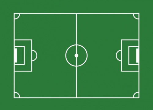 Rectangle Terrain de Foot 30 x 20 cm) - Azyme 