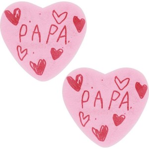 2 Coeurs Papa (4,2 x 3,9 cm) - Azyme