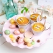 2 Plaquettes Joyeuses Pques Crayonn (4 cm) - Chocolat Blanc. n4