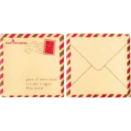 2 Embouts de Bûche Lettre au Père Noël (8 cm) - Chocolat Blanc