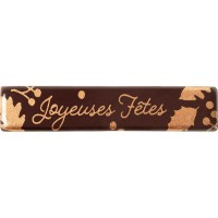 2 Plaquettes Joyeuses Ftes Clairire (7 cm) - Chocolat