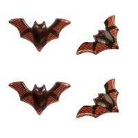 4 Chauve-Souris 5,5 cm - Chocolat Noir