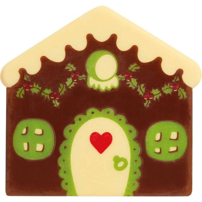 2 Embouts de Bche Maison Matriochka (8 cm) - Chocolat Blanc 