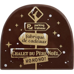 2 Embouts de Bche Pancartes (8,4 cm) - Chocolat