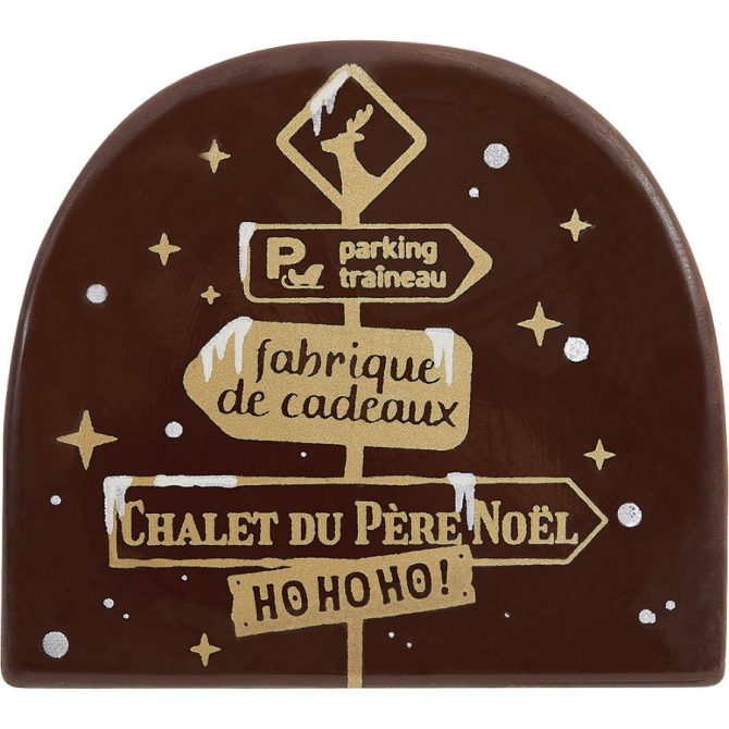 2 Embouts de Bche Pancartes (8, 4 cm) - Chocolat 