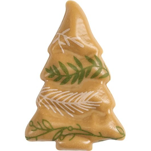 4 Sapins Noël Végétal (4, 5 cm) - Chocolat Blond 