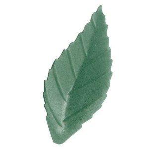 10 Petites Feuilles de rose Vert Fonc (3,8 cm) - Azyme
