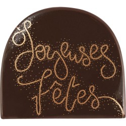 2 Embouts de Bche Guirlande Joyeuses Ftes Festives (8, 5 cm)  Chocolat. n1