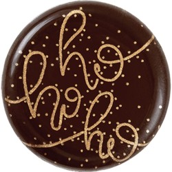 4 Mini Disques Ho Ho Ho Guirlande Festives (3 cm)  Chocolat. n1