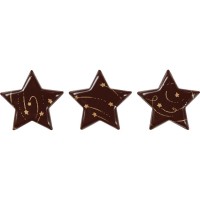 3 toiles Guirlande Festives (3,7 cm)  Chocolat