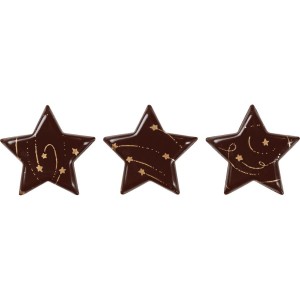 3 toiles Guirlande Festives (3,7 cm)  Chocolat