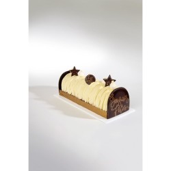 3 toiles Guirlande Festives (3, 7 cm)  Chocolat. n1