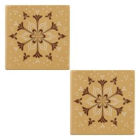 2 Embouts de Bche (8 cm)  Chocolat Blond