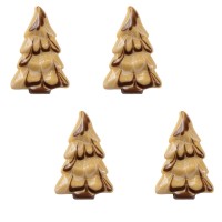 4 Sapins (4,5 cm)  Chocolat Blond