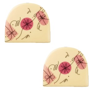 2 Embouts de Bche Surprises (8,5 cm) - Chocolat Blanc