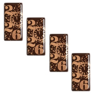 4 Mini Plaquettes 2026 (4 cm) - Chocolat