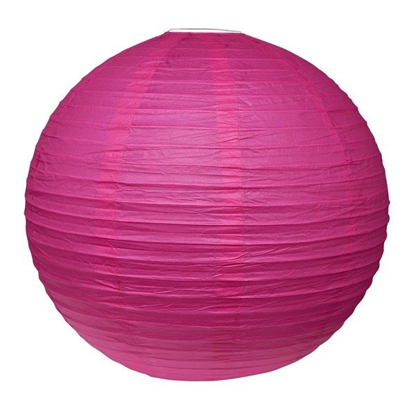 Boule Lampion gant Fushia 