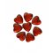 50 Confettis Coeurs Diamant Rouge (1,5 cm) - Plastique images:#0