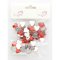 50 Confettis Coeurs Diamant Rouge (1,5 cm) - Plastique images:#1