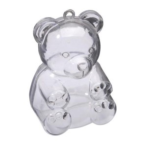 3 Oursons  Garnir (6 cm) - Plastique Cristal