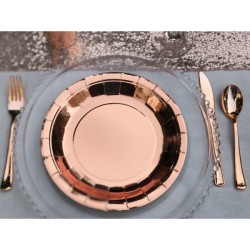 6 Assiettes - Rose Gold. n1