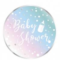 Contient : 1 x 8 Assiettes Baby Shower