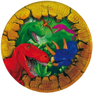 8 Assiettes Dinosaure