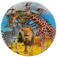 8 Assiettes Safari Party