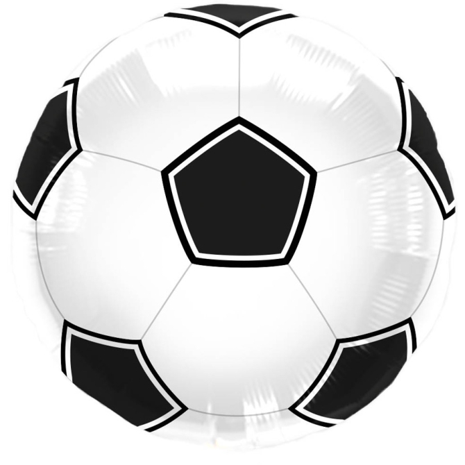 Ballon  Plat Foot Noir / blanc 