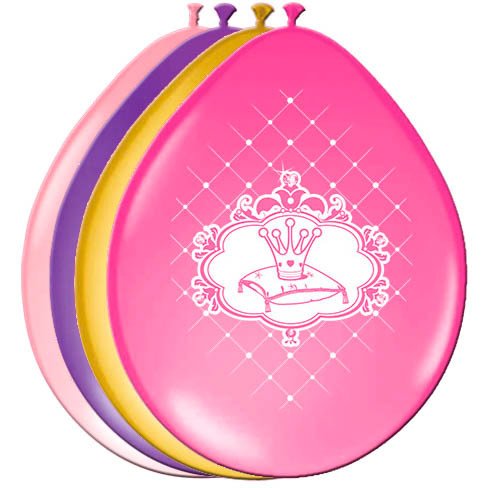 6 Ballons Princesse Harmonie 