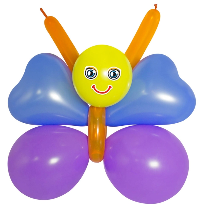 Kit 4 Ballons Papillons DIY (40 cm) 
