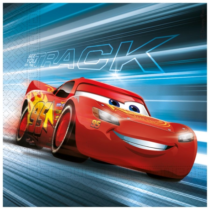 20 Serviettes Cars 3 