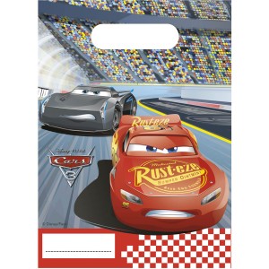 6 Pochettes  cadeaux Cars 3