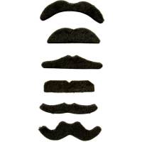 6 Moustaches Adhsives - Noir
